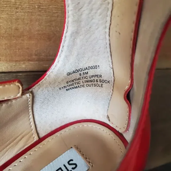 Steve Madden Mary Jane Chunky High Heels 3 Buckle Pumps Fashion Shoes Women 9.5M - Picture 4 of 11